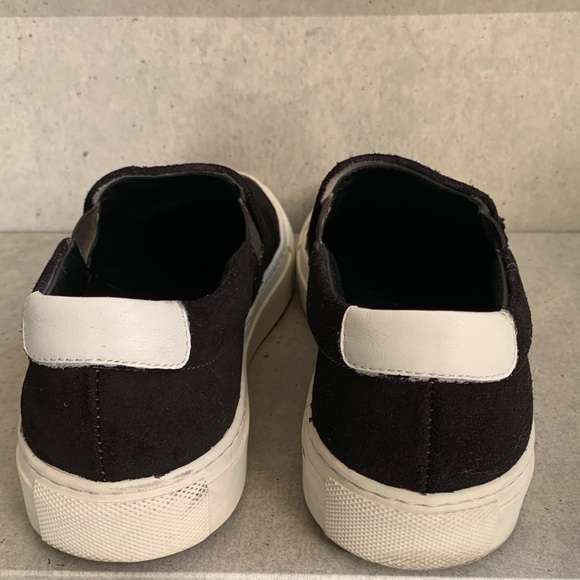 Woman by common projects black suede sneakers pull on size 7 - Picture 6 of 7